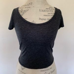Grey crop top